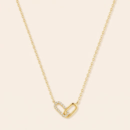 Collier Maillons, argent 925 plaqué or 18 carats