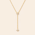 Collier Étoile Polaire, argent 925 plaqué or 18 carats
