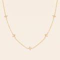 Collier Astre, argent 925 plaqué or 18 carats