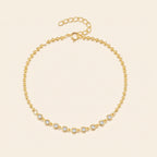 Bracelet Perles d'Or, argent 925 plaqué or 18 carats