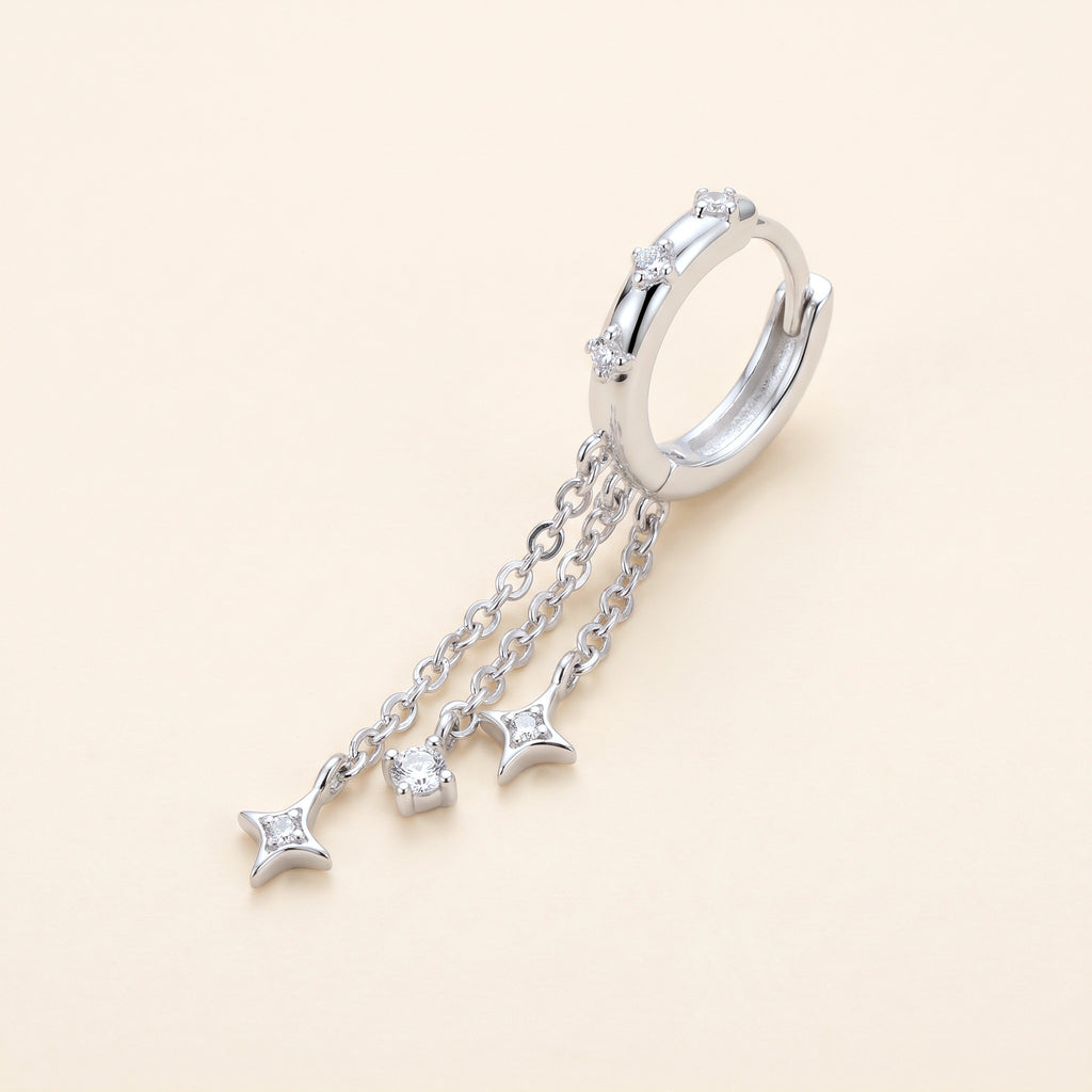 Créoles Clair de Lune, argent 925