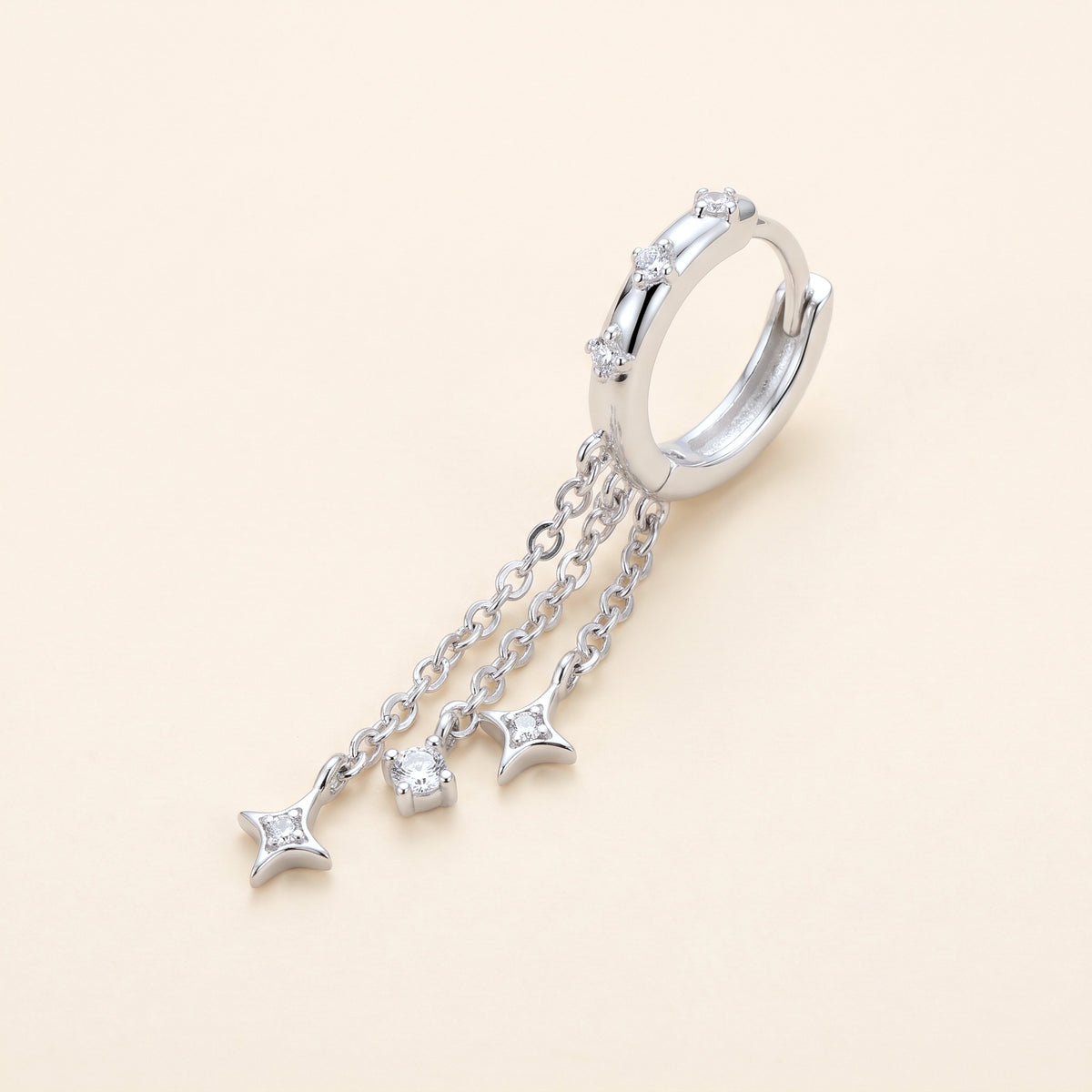 Créoles Clair de Lune, argent 925